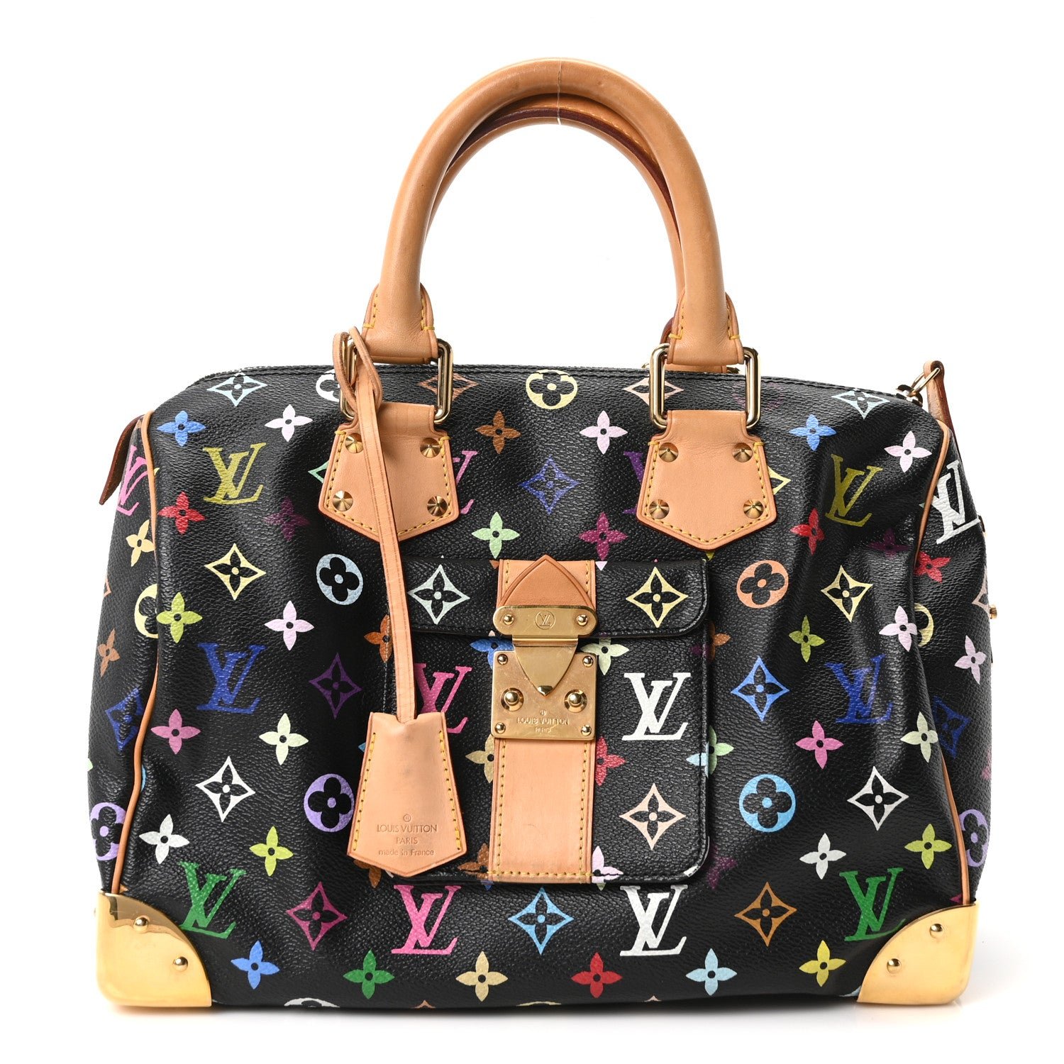 Louis Vuitton Monogram Multicolor Speedy 30 Black