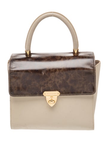 Valentino Leather Top Handle Bag Vintage