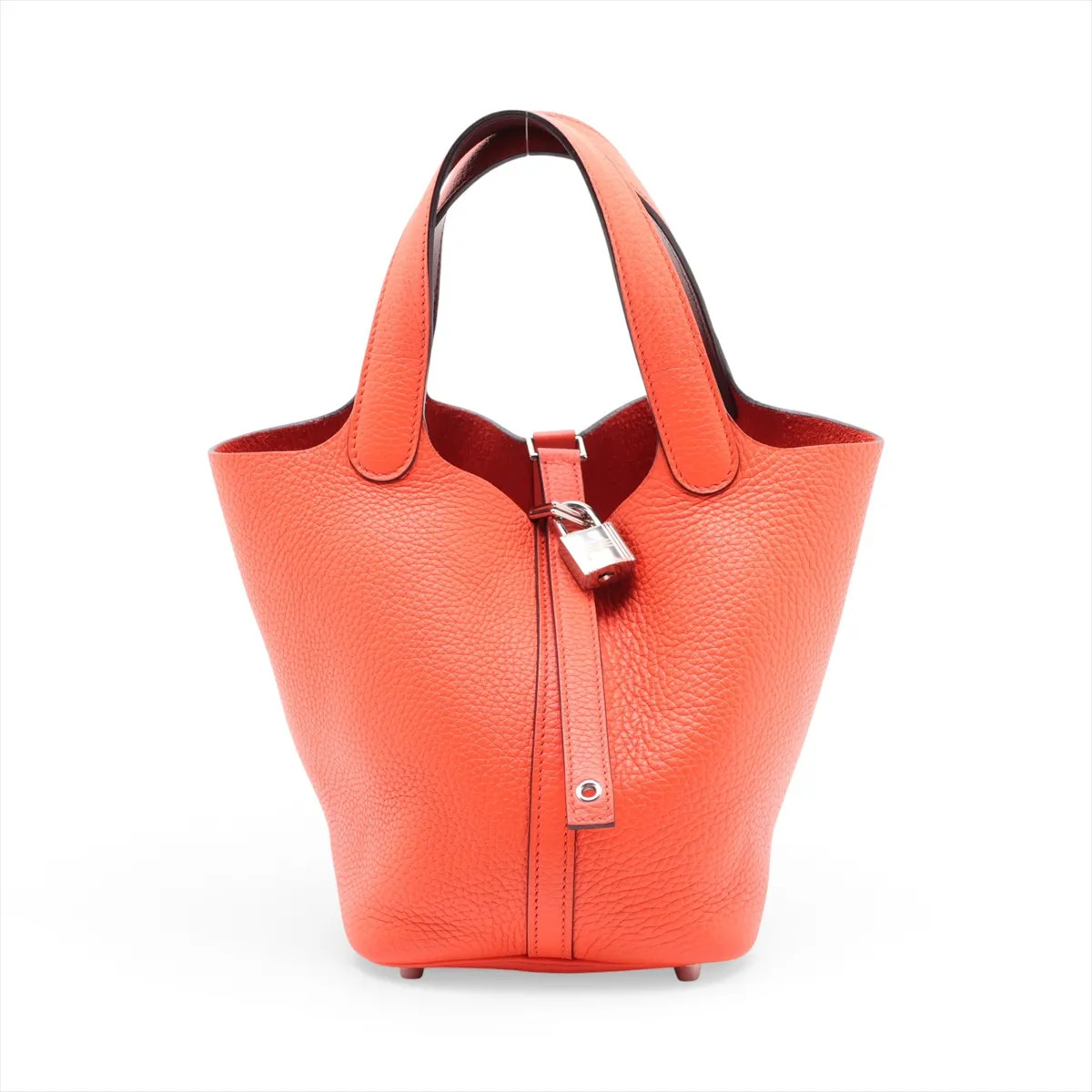 Hermès Picotin Lock 18 PM Eclat Taurillon Clemence x Taurillon Clemence Orange p
