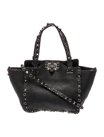 Rockstud Top Handle Bag