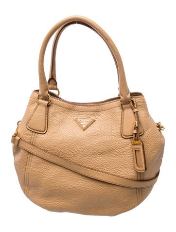 Vitello Daino Leather Top Handle Bag