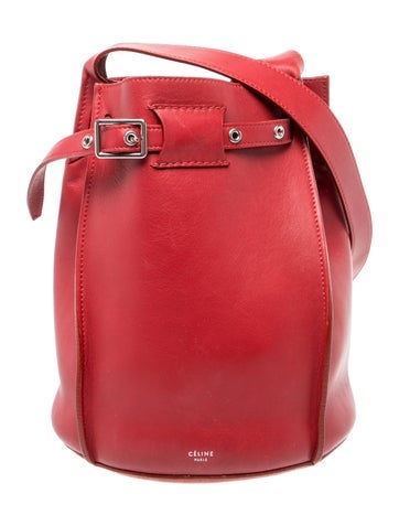 Leather Big Bucket w/Strap