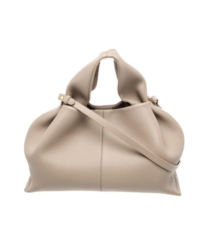 Polene Leather Top Handle Bag