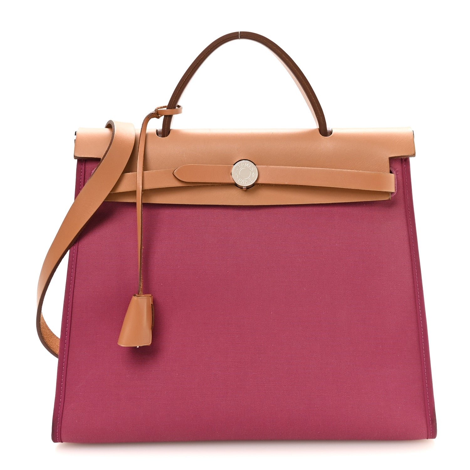Hermes Vache Hunter Toile Herbag Zip 31 PM Tosca