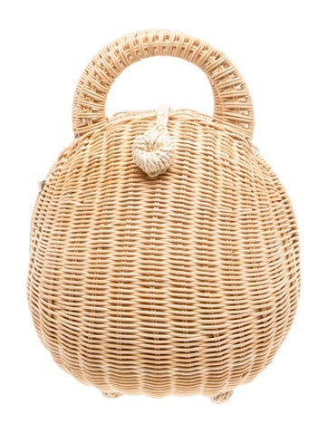 Cult Gaia Wicker Top Handle Bag