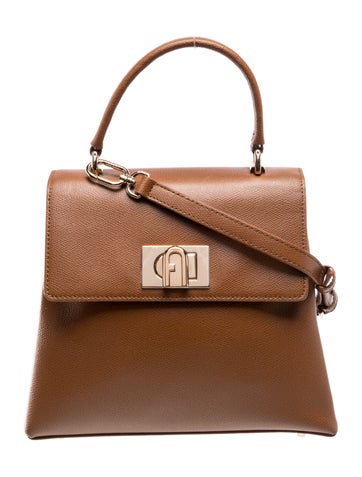 Leather Top Handle Bag