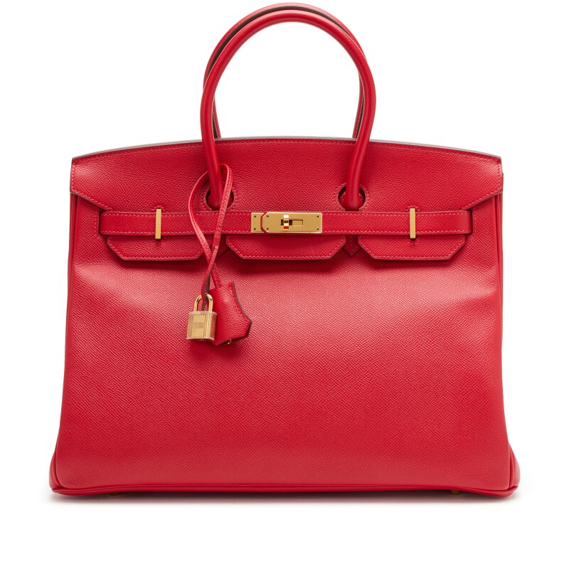 Hermes Rouge Casaque Epsom Birkin 35 Gold Hardware, 2013