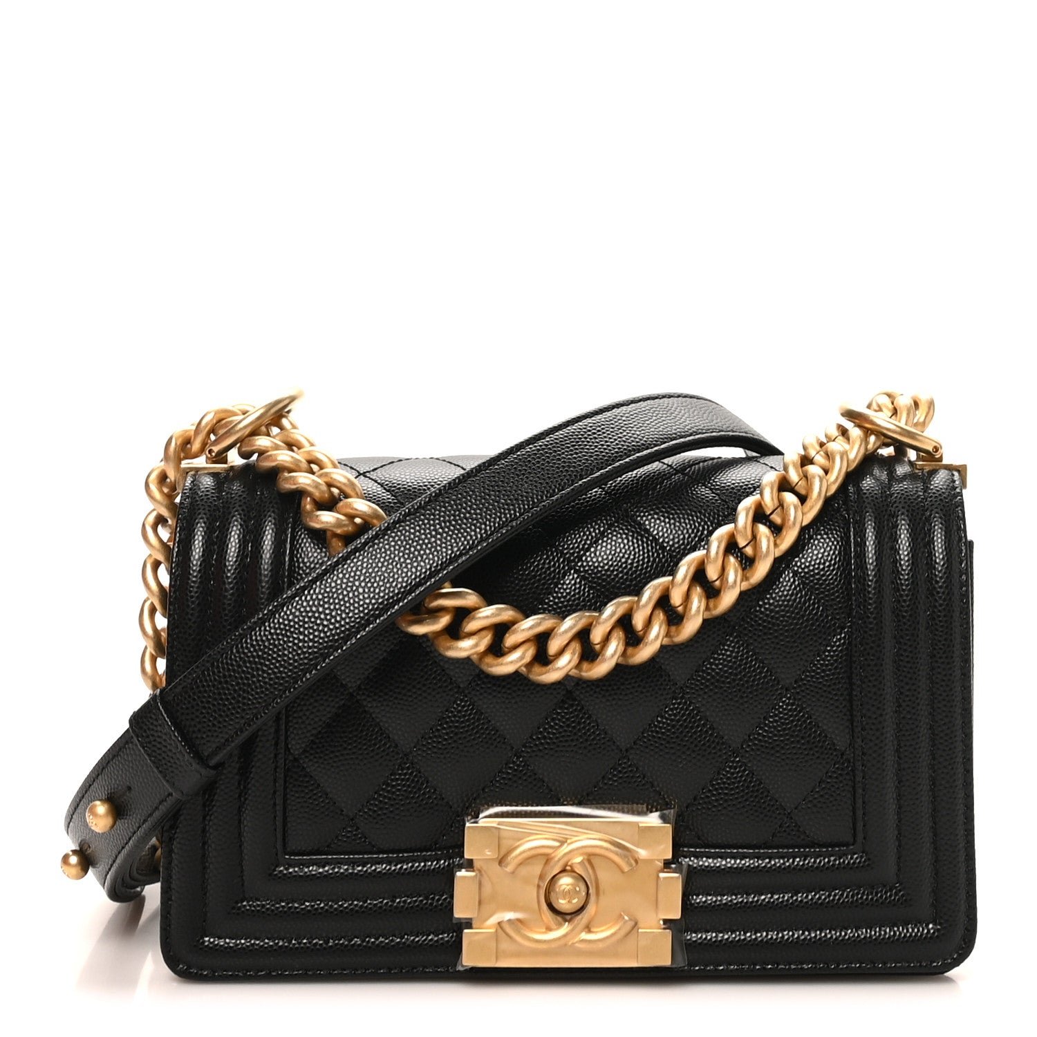 Chanel Caviar Quilted Small Boy Flap Black