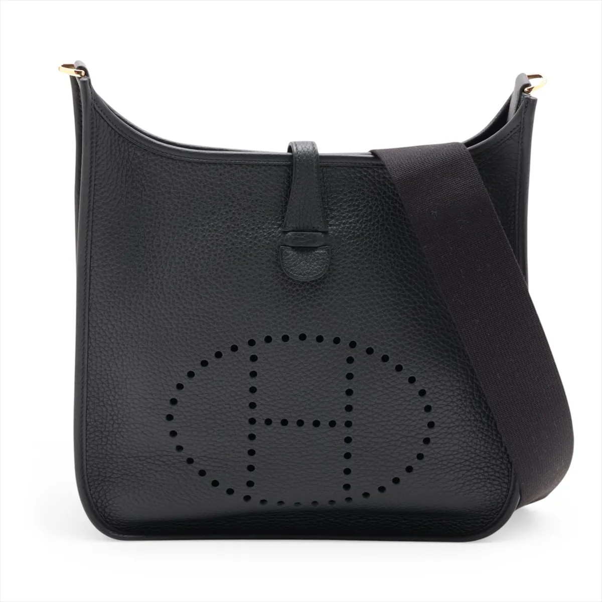 Hermès evelyn 3 29 PM Taurillon Clemence Black Gold Metal Fittings