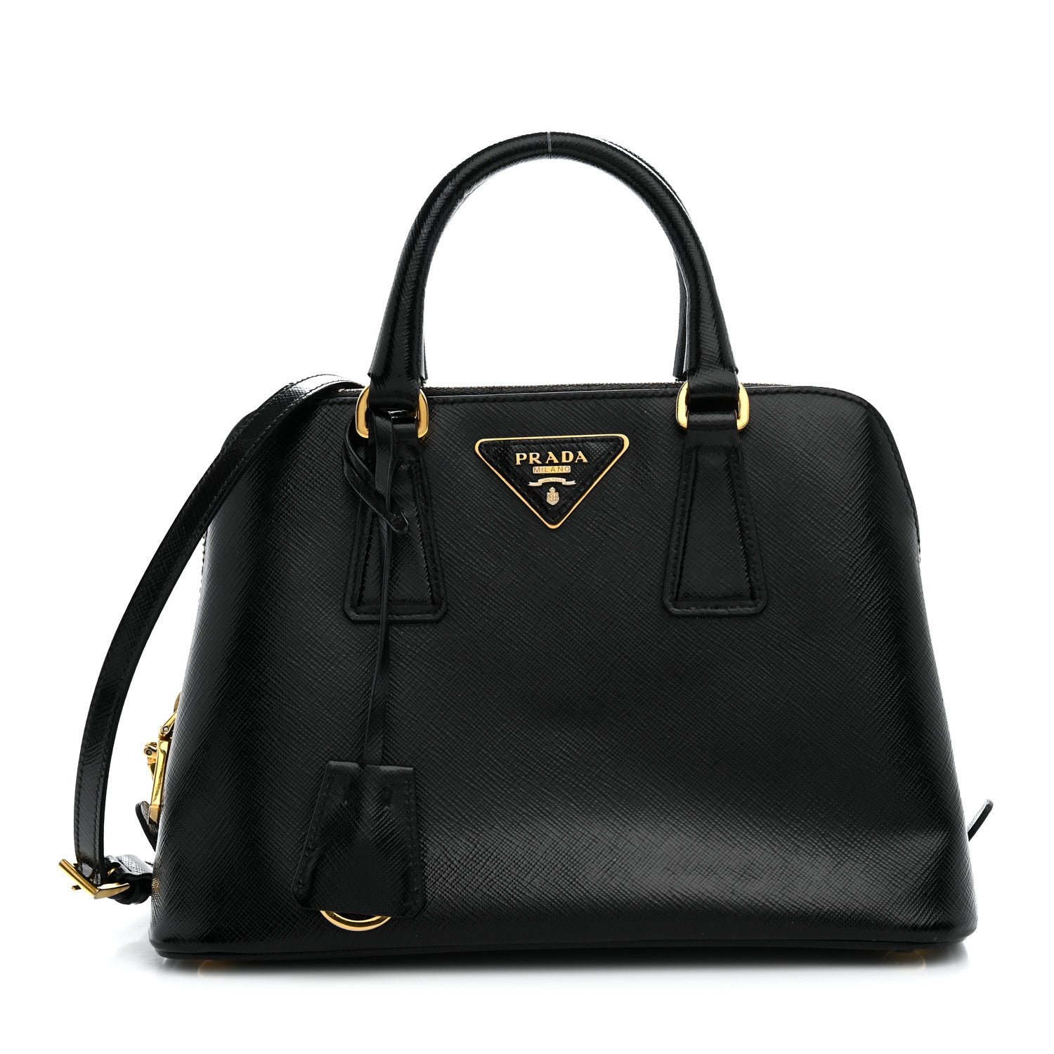 Prada Prada Saffiano Lux Small Promenade Tote Black