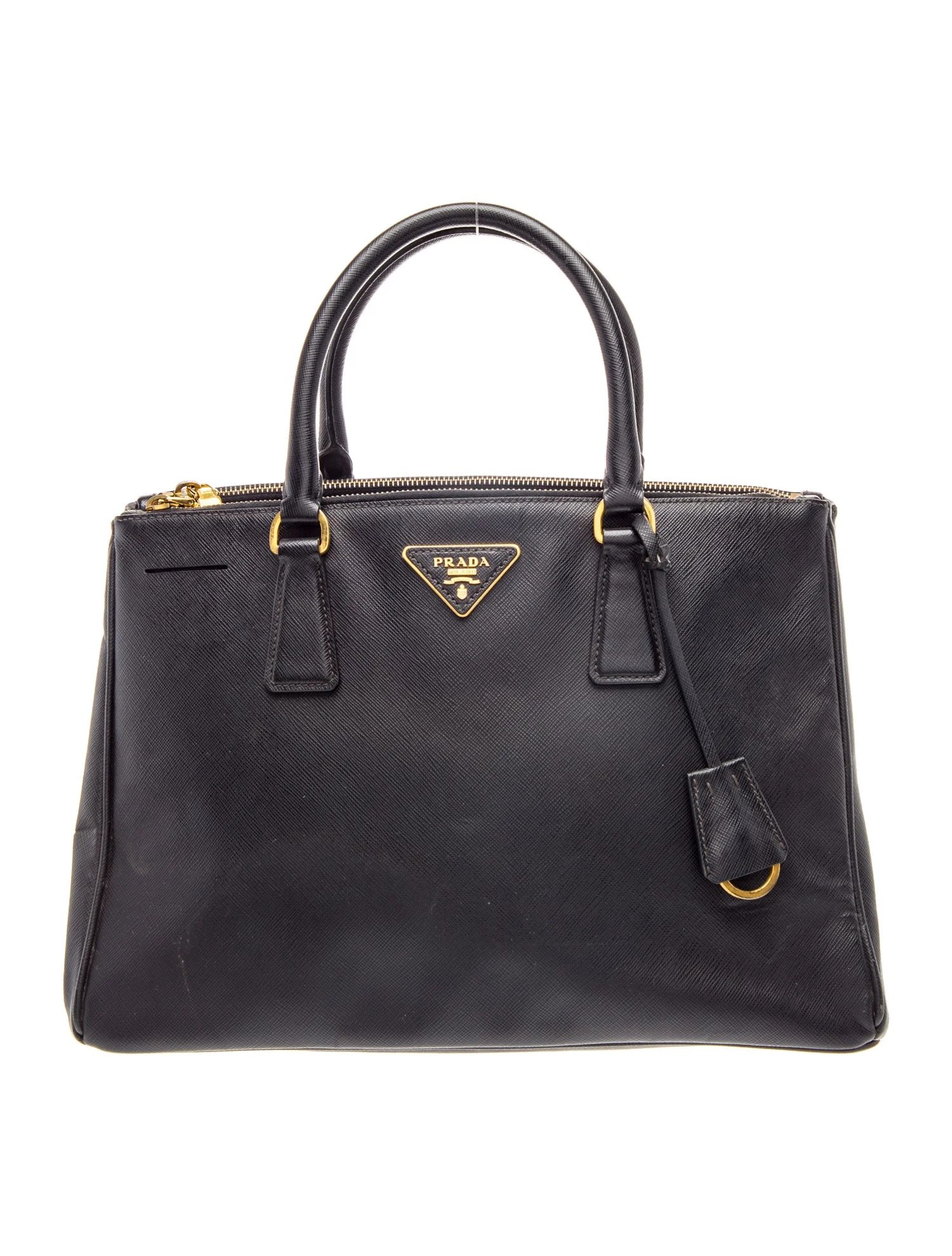 Saffiano Lux Leather Galleria Double Zip Large