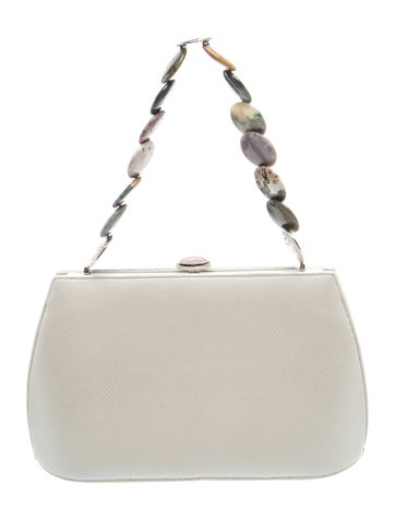 Judith Leiber Leather Top Handle Bag