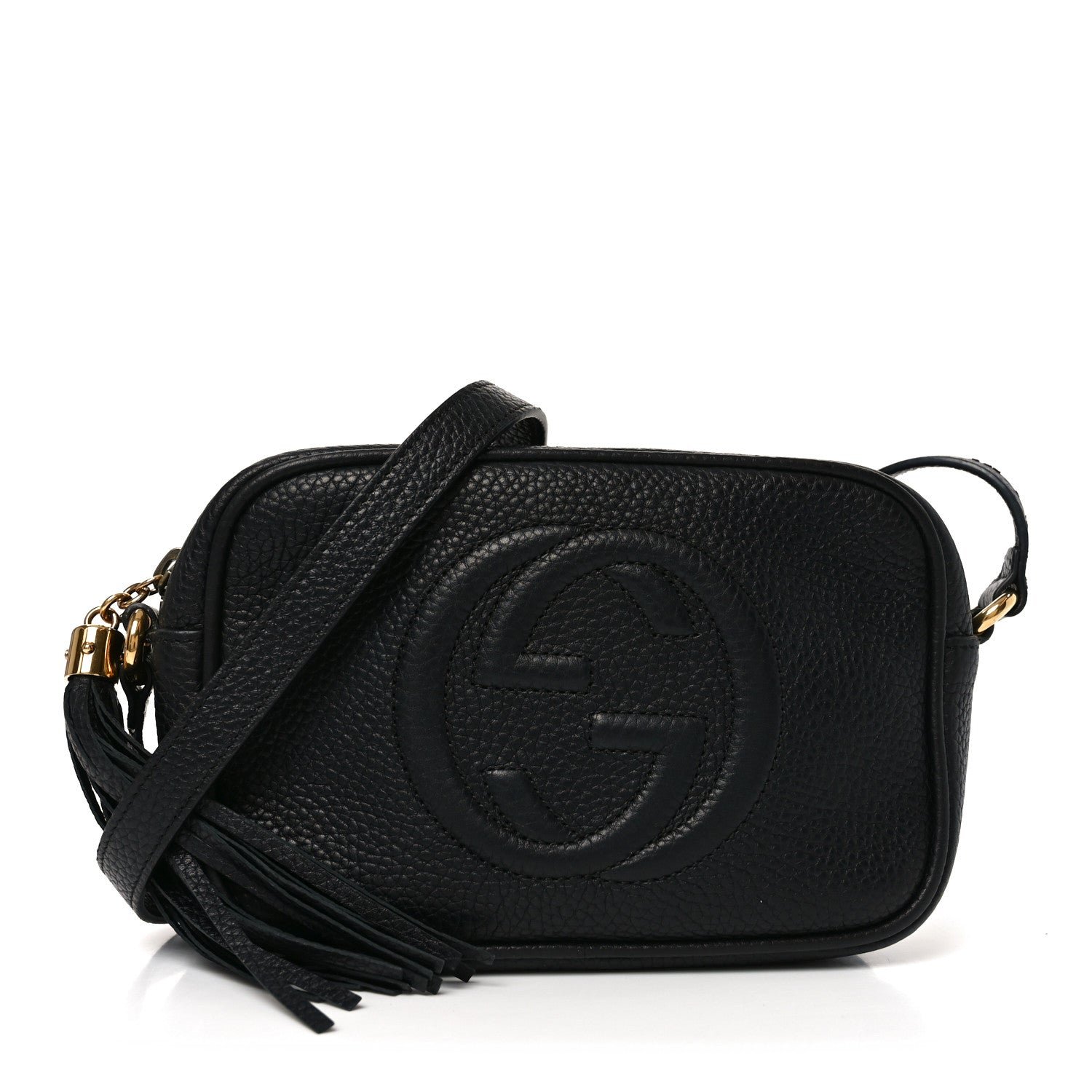 Gucci Pebbled Calfskin Small Soho Disco Bag Black