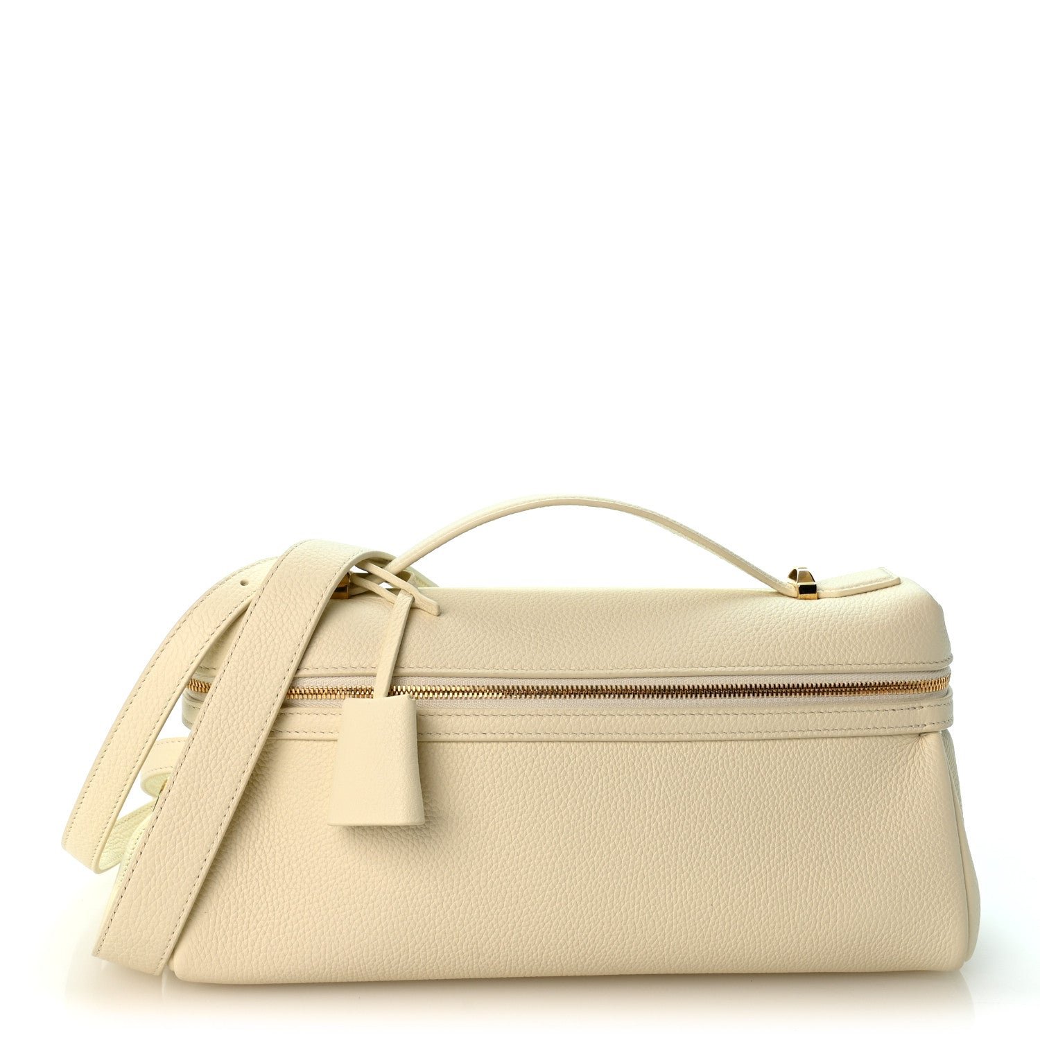 Loro Piana Calfskin Extra Softy Bag L29 Whisper White