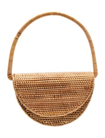 Rattan Top Handle Bag