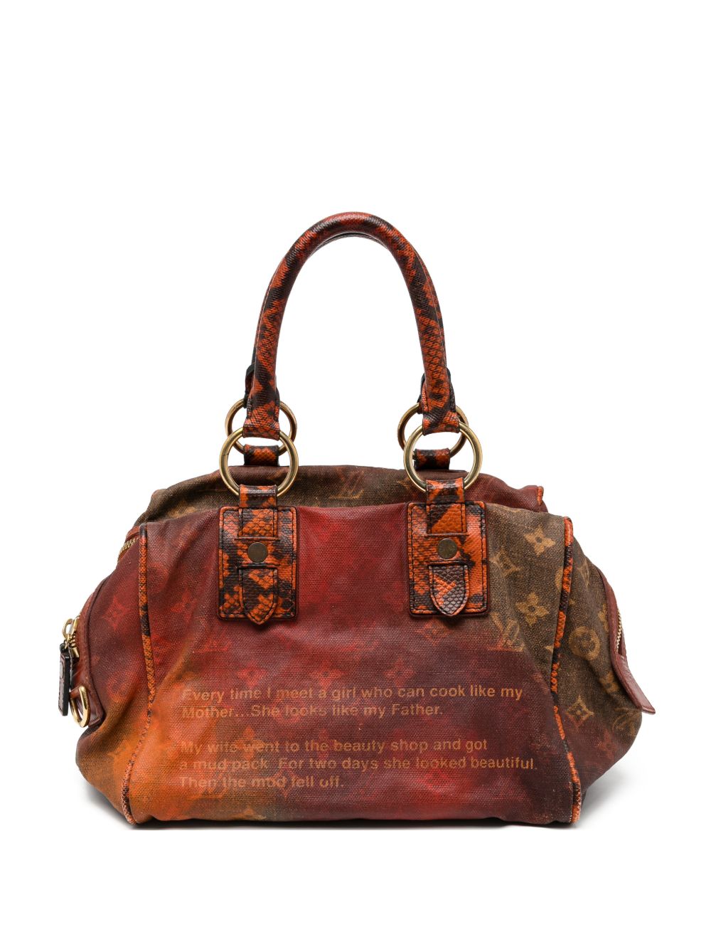 Louis Vuitton 2008 Mancrazy Jokes tote bag