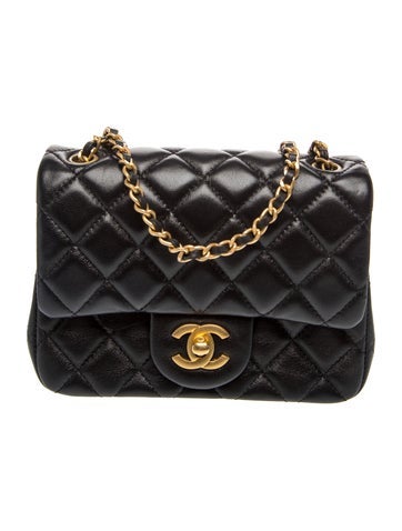 2025 Pearl Crush Mini Square Flap Bag