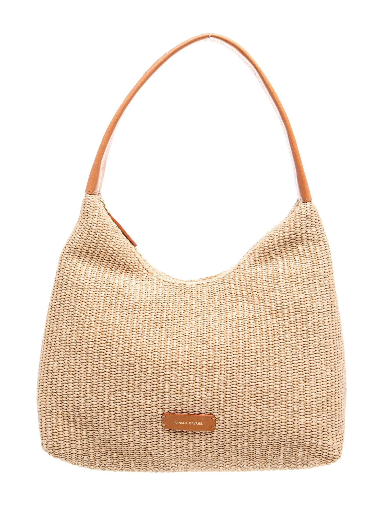 Mansur Gavriel Raffia Shoulder Bag