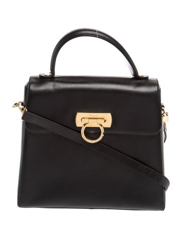 Leather Top Handle Bag