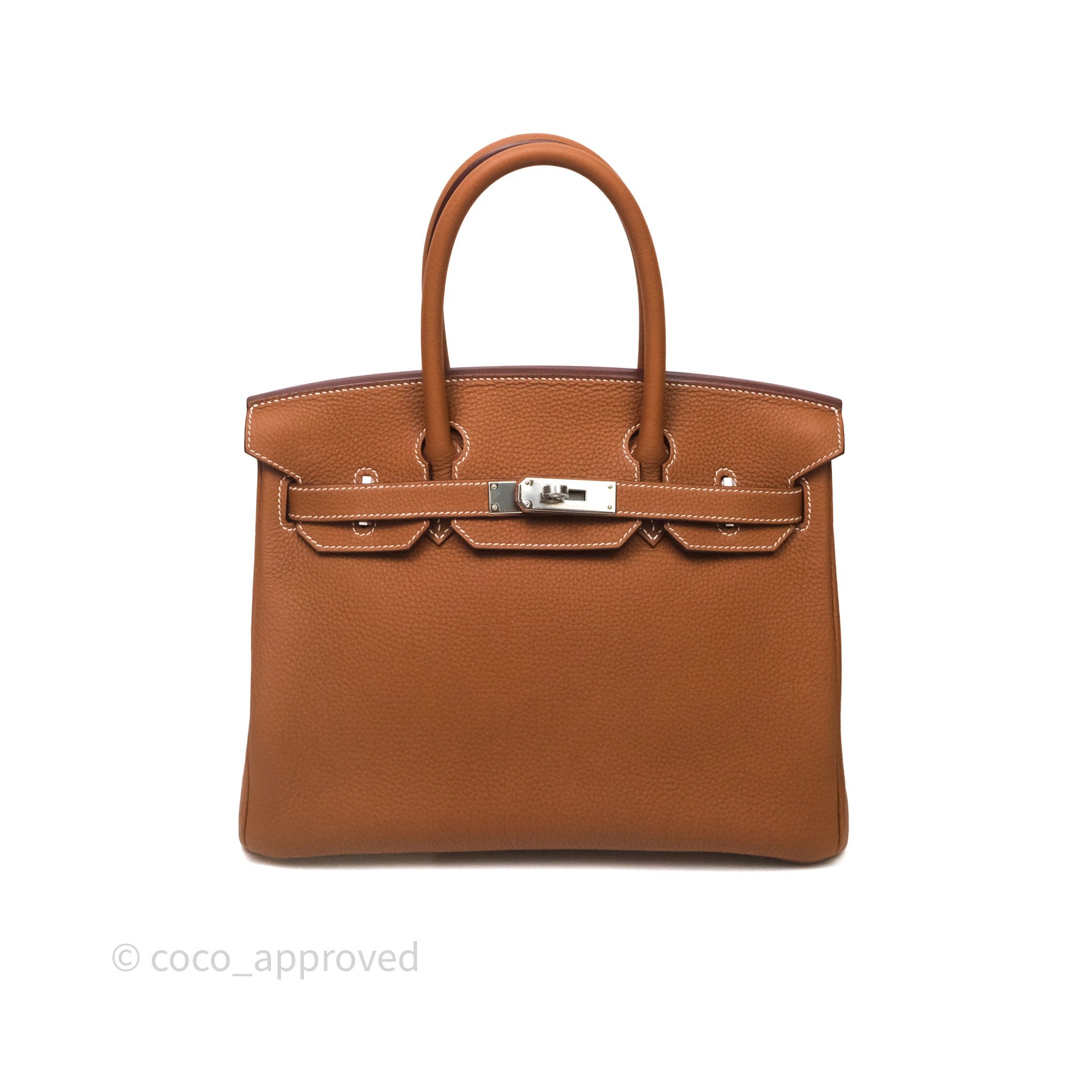 Hermès Birkin 30 Gold 37 Togo Palladium Hardware
