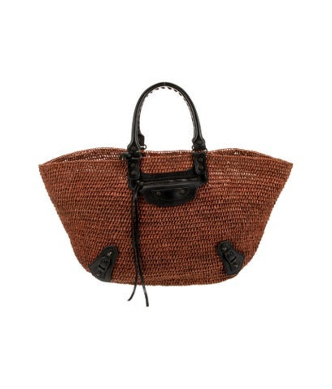 Balenciaga Raffia Panier Large