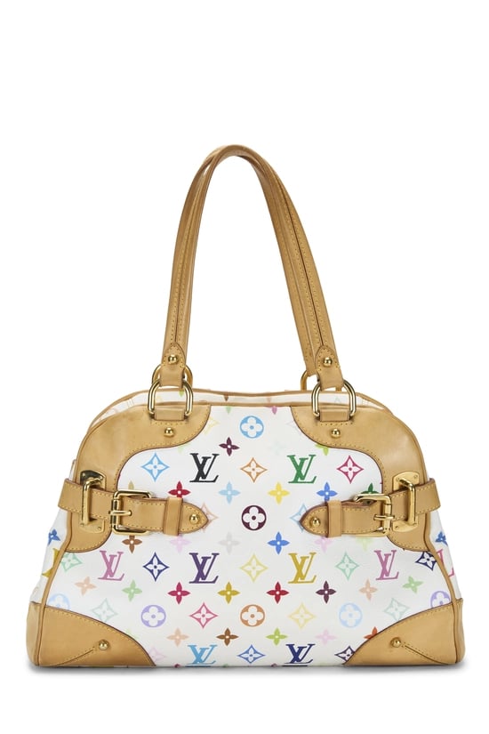Takashi Murakami x Louis Vuitton White Monogram Multicolore Claudia