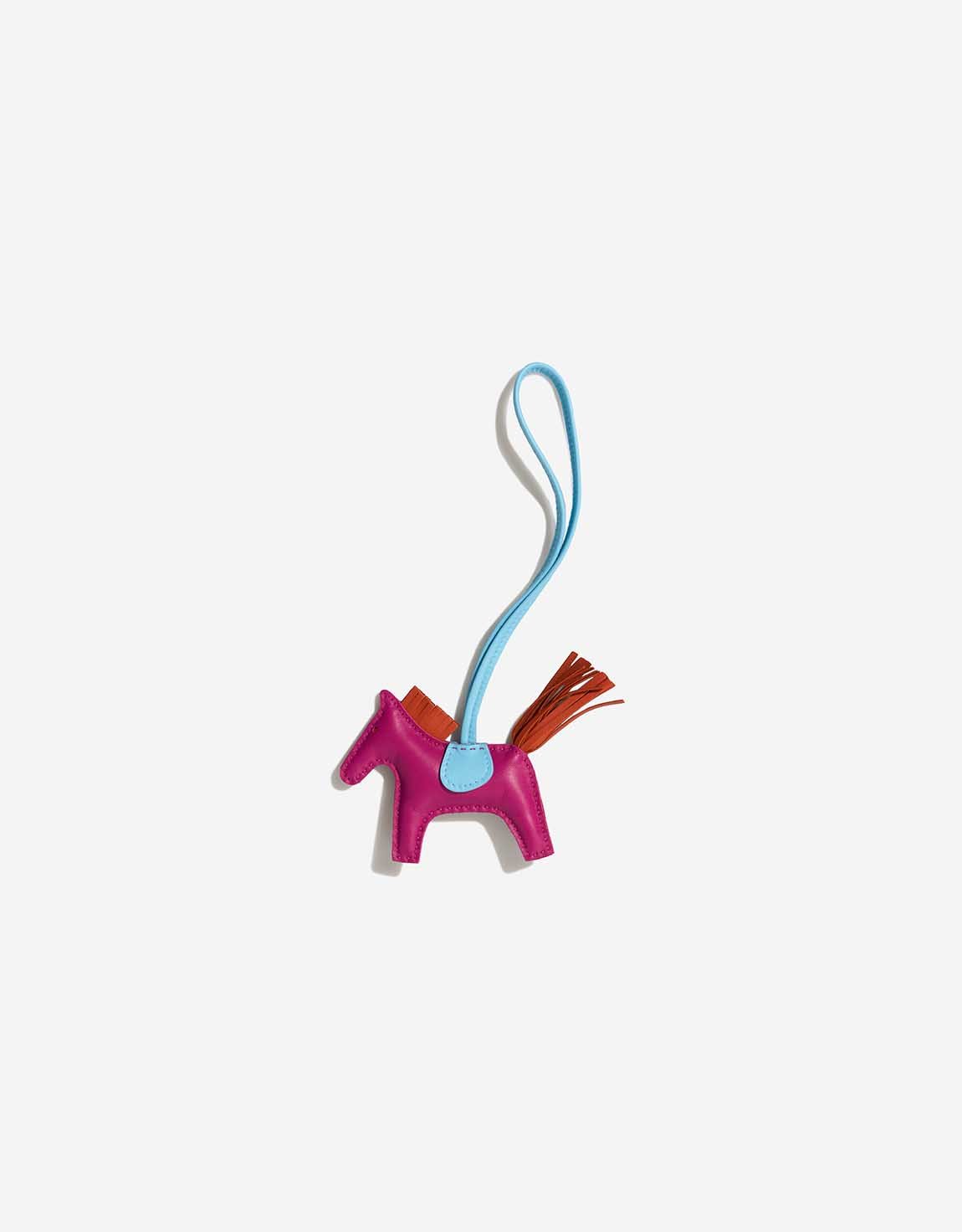 Hermes 
		Rodeo PM Milo Lamb Bleu Céleste / Magnolia / Terre Battue    