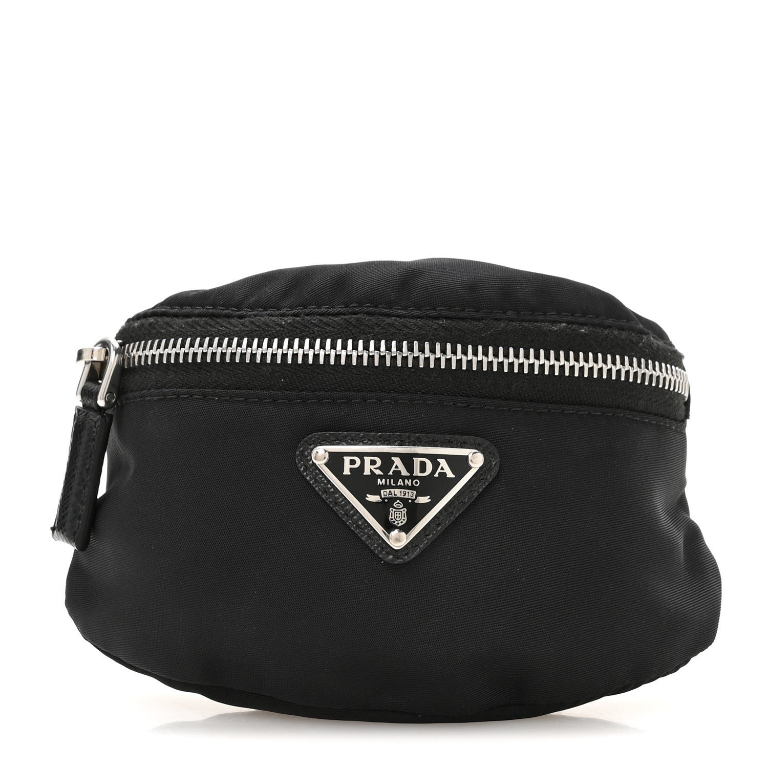 Prada Tessuto Nylon Wrist Pouch Black