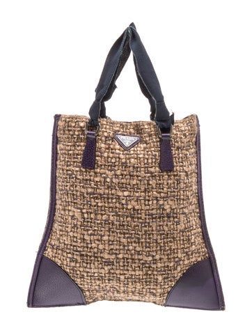 Enameled Metal Triangle Top Handle Bag