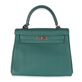 Hermes Malachite Togo Retourne Kelly 25 PHW