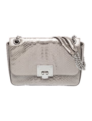 Embossed Leather Shoulder Bag