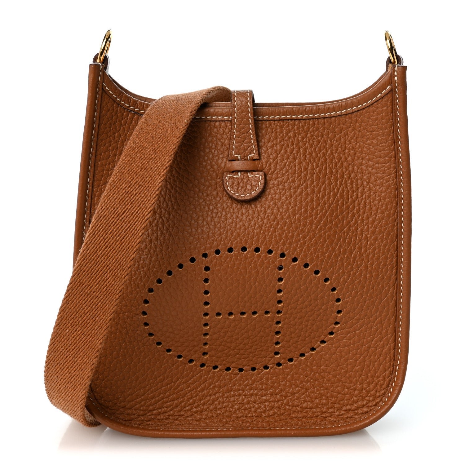 Hermes Taurillon Clemence Evelyne TPM Gold