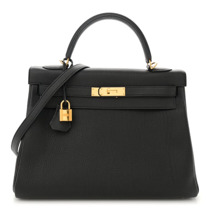 Hermes Togo Kelly Retourne 32 Black