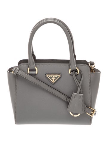 Saffiano Leather Top Handle Bag Mini