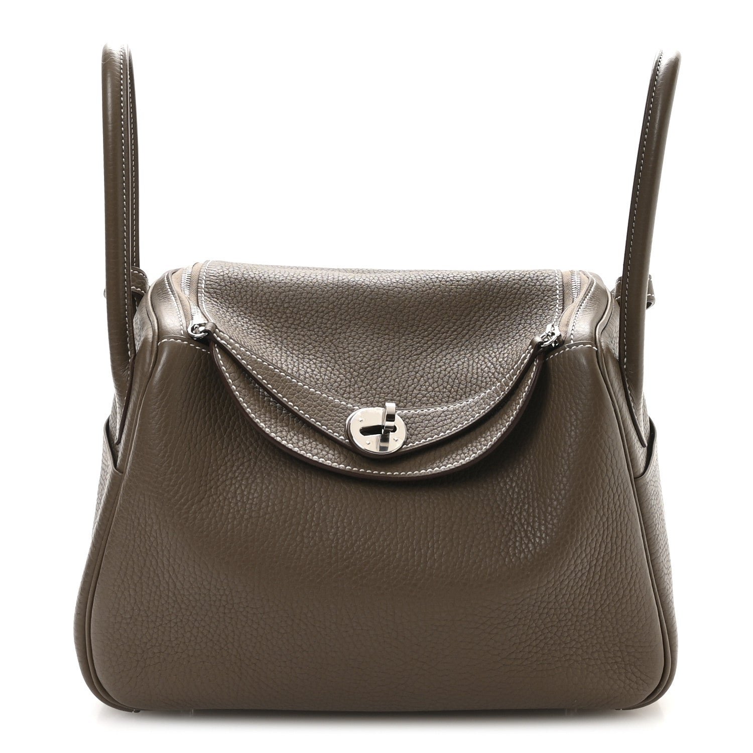 Hermes Taurillon Clemence Lindy 26 Etoupe