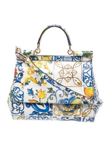 Majolica Top Handle Bag