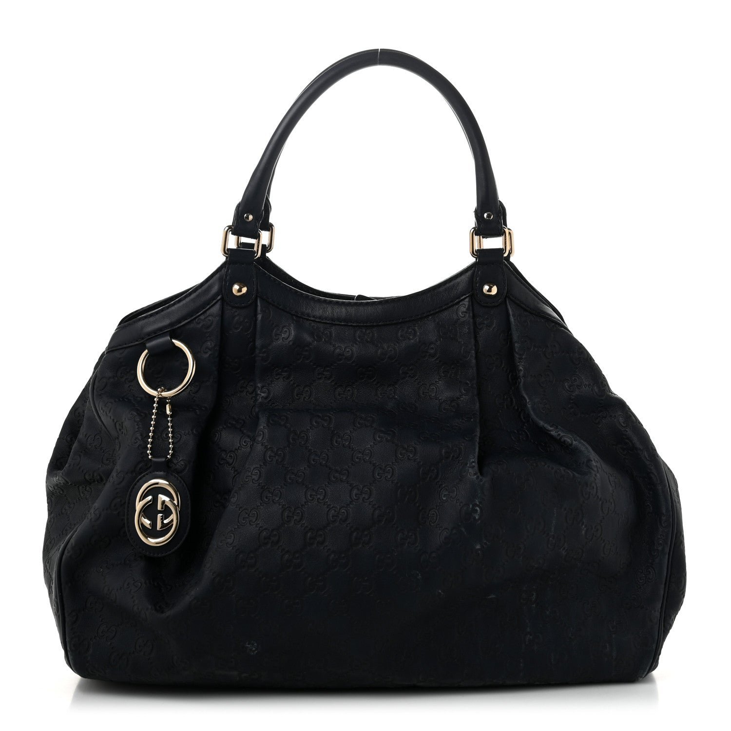 Gucci Guccissima Large Sukey Tote Navy
