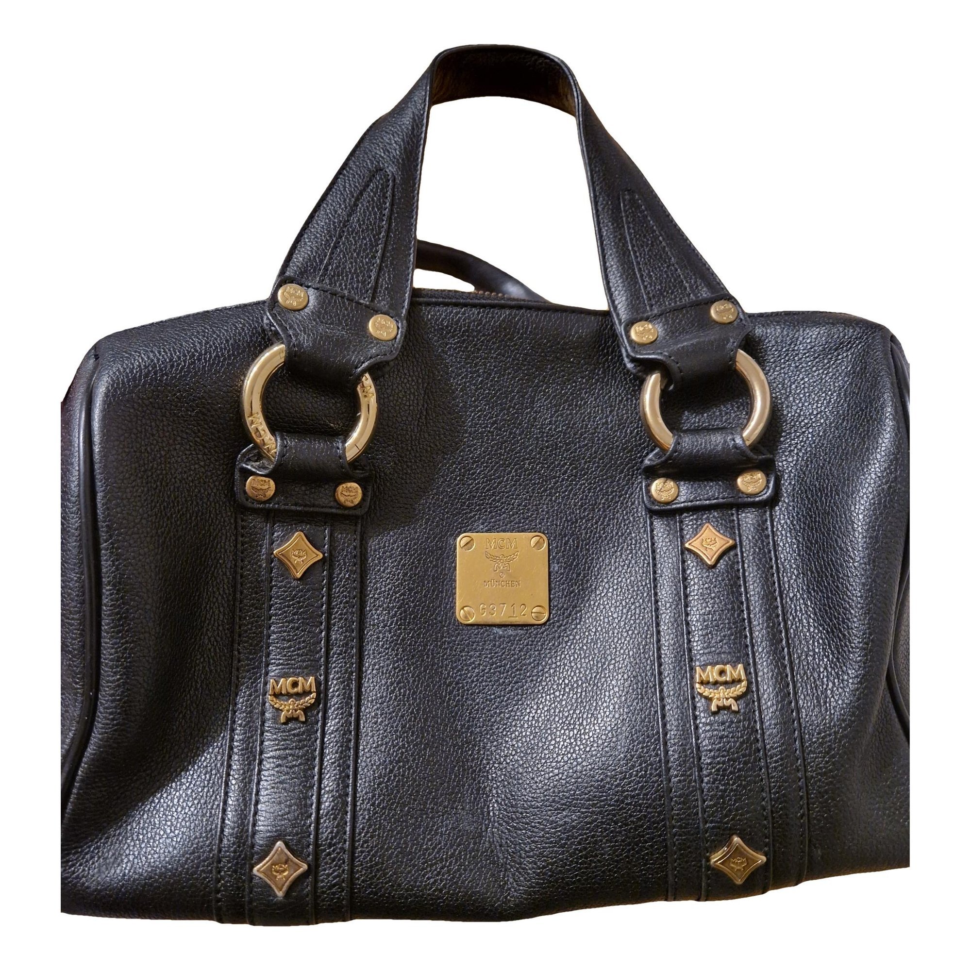 Boston leather handbag