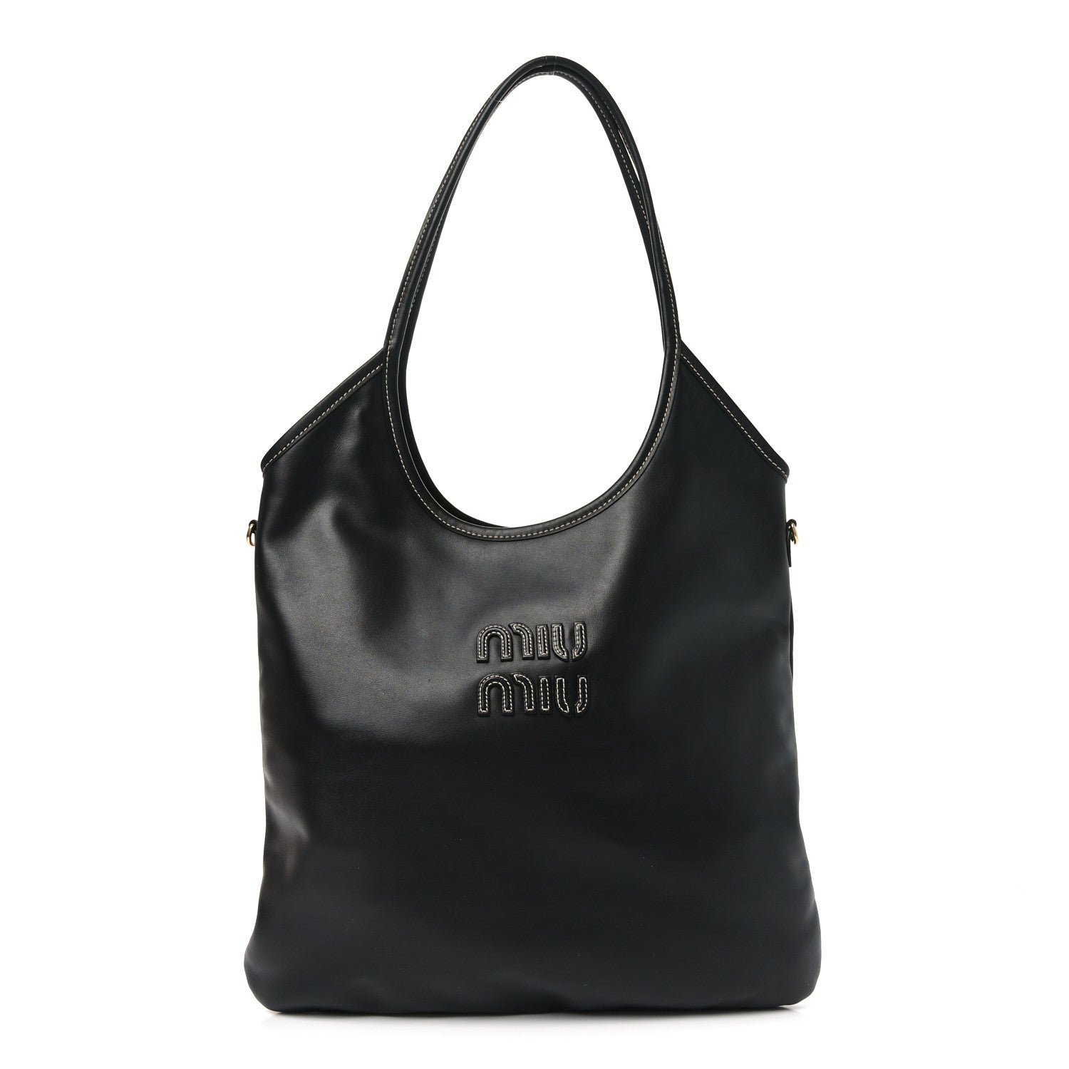 Miu Miu Miu Miu Nappa Ivy Bag Black