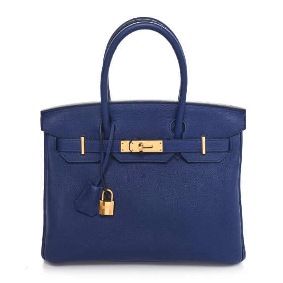 Hermes Togo Birkin 30 Bleu Encre