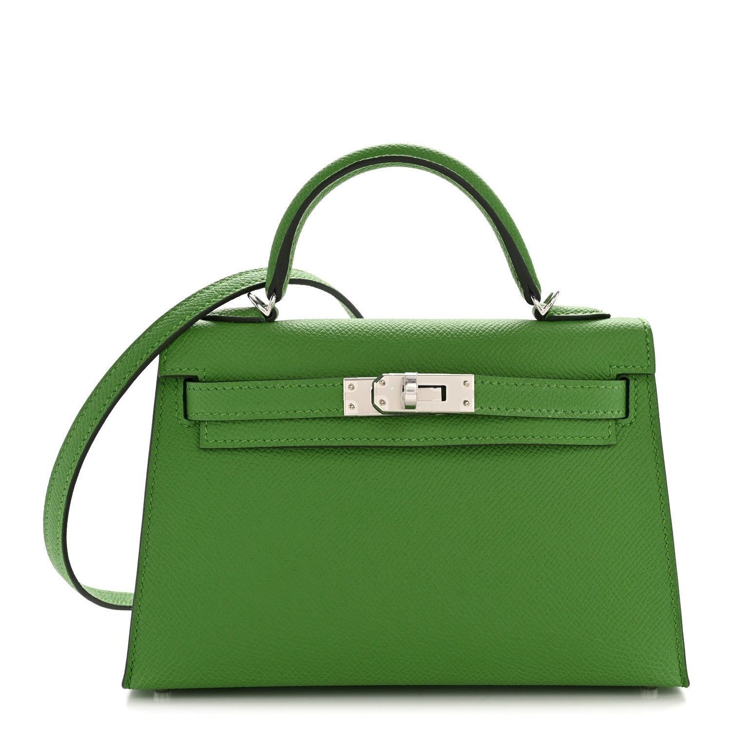 Hermes Hermes Epsom Mini Kelly Sellier 20 Vert Yucca
