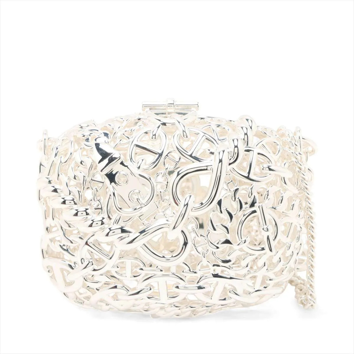 Hermès sacks Bijou 925 Silver Silver Metal Fittings Chaîne d'Ancre