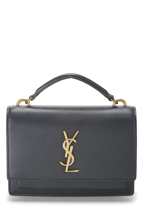 Grey Calfskin Sunset Wallet On Chain (WOC)