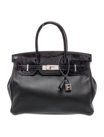 Togo & Shiny Niloticus Crocodile Birkin Touch 30