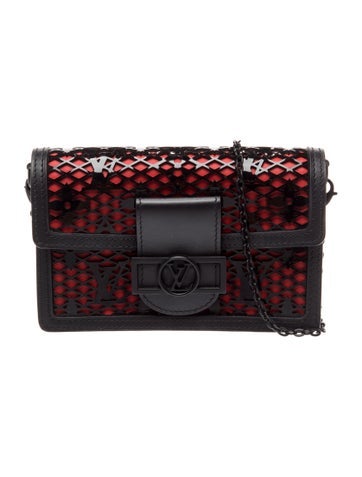 Louis Vuitton LV Monogram Laced Monogram Dauphine Chain Wallet