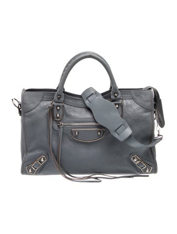Leather Metallic Edge City Medium