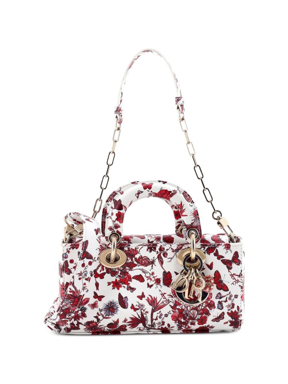 Lady D-Joy Bag Printed Leather Small satchel