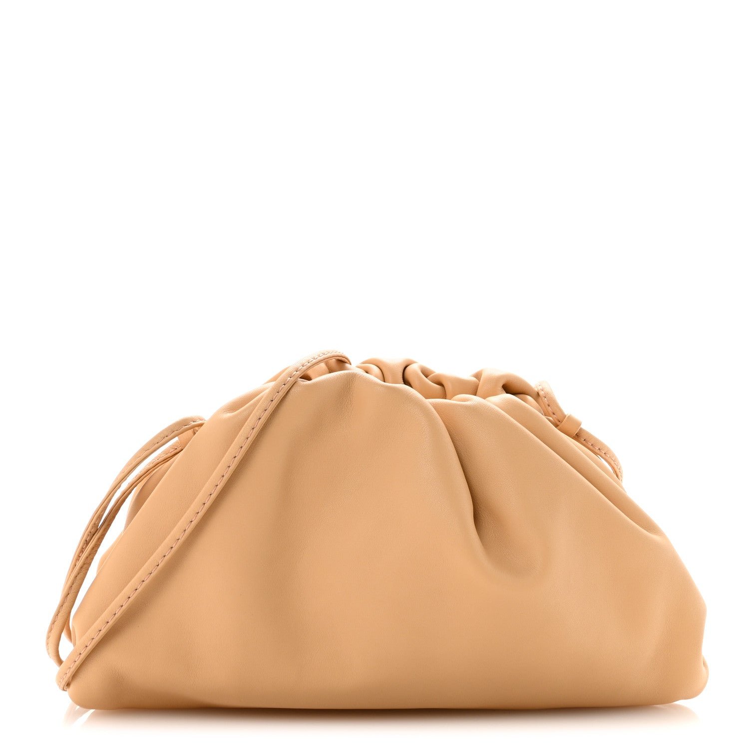 Bottega Veneta Butter Calfskin The Mini Pouch Almond