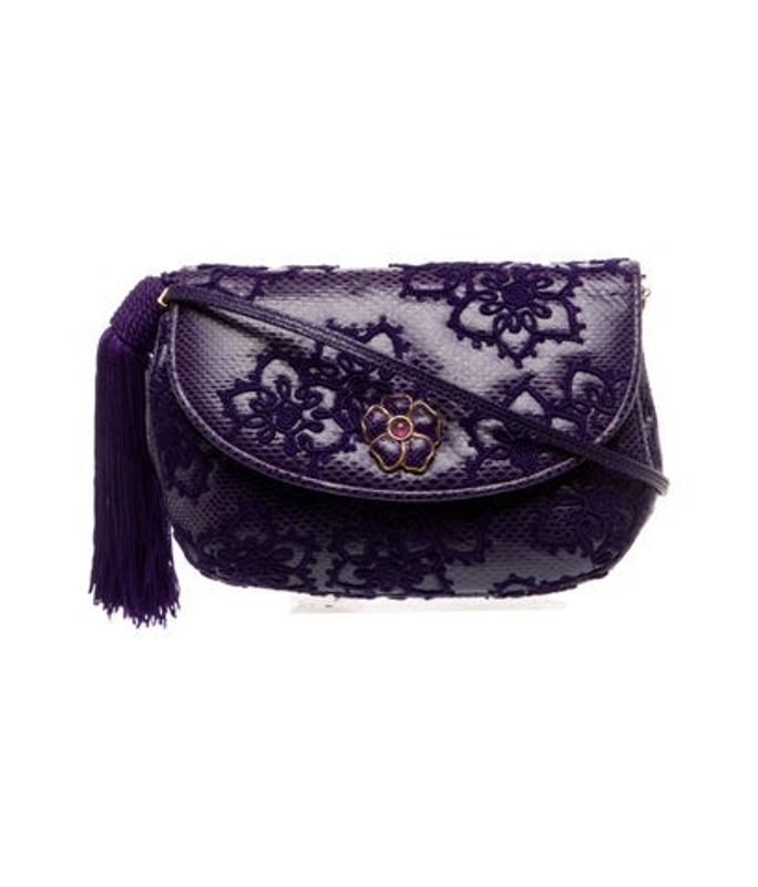 Judith Leiber Leiber Python Crossbody Bag