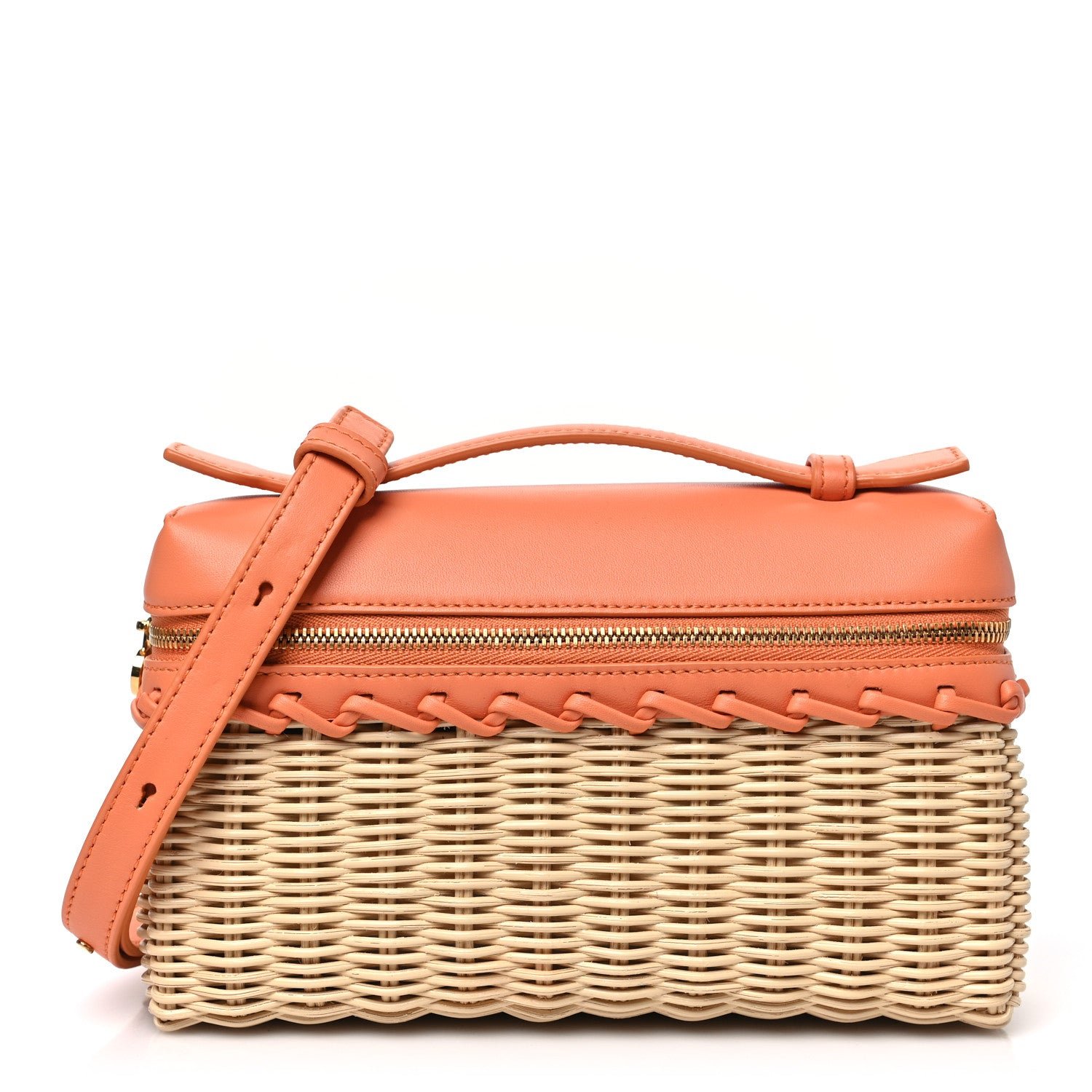 Wicker Calfskin L19 Extra Pocket Pouch Sun Kissed
